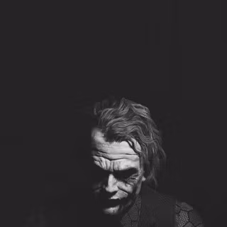Black and white Joker wallpaper