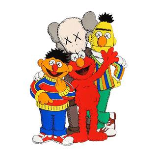 Kaws Elmo wallpaper