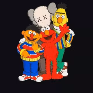 Kaws Elmo wallpaper