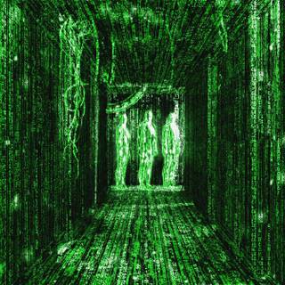 Matrix digital rain desktop wallpaper