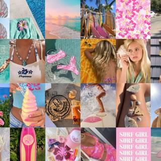 Coconut girl laptop wallpaper