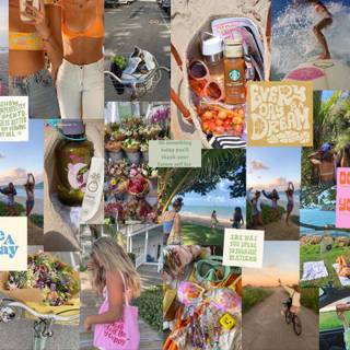 Coconut girl laptop wallpaper