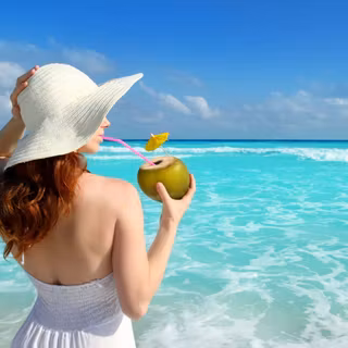 Coconut girl laptop wallpaper