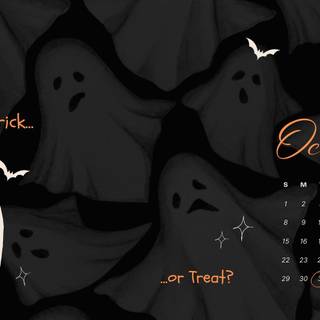 Spooky fall wallpaper