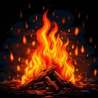 Flames desktop wallpaper