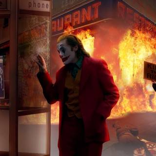 Burning city desktop wallpaper