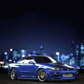 iPhone Nissan Skyline R34 wallpaper