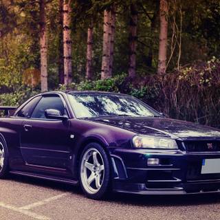 iPhone Nissan Skyline R34 wallpaper