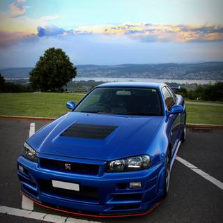 iPhone Nissan Skyline R34 wallpaper