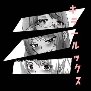 Black and white anime aesthetic wallpaper