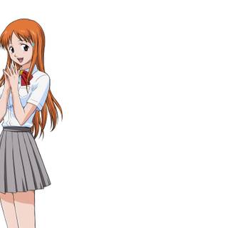 Anime girl orange wallpaper