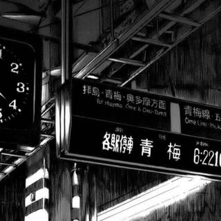 Black and white anime aesthetic wallpaper