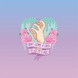 Pastel Kawaii Goth wallpaper