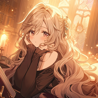 Anime girl orange wallpaper