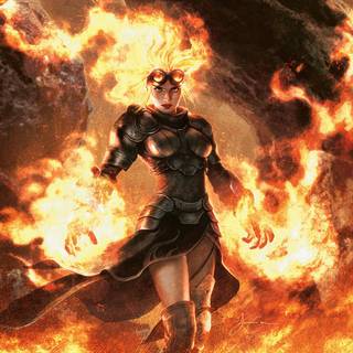 Chandra Planeswalker iPhone wallpaper