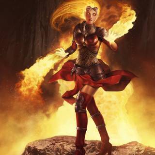 Chandra Planeswalker iPhone wallpaper