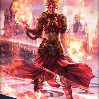 Chandra Planeswalker iPhone wallpaper