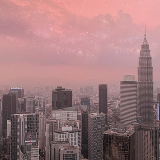 Pink city phone wallpaper