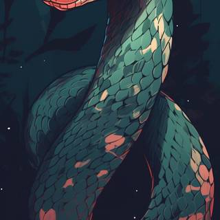 iPhone cool snake wallpaper