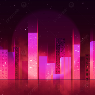 Pink city phone wallpaper