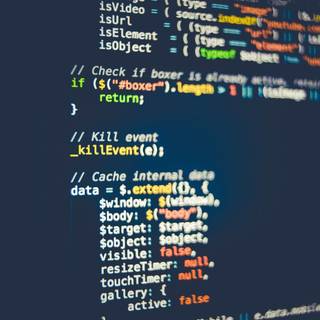 Coding logo wallpaper