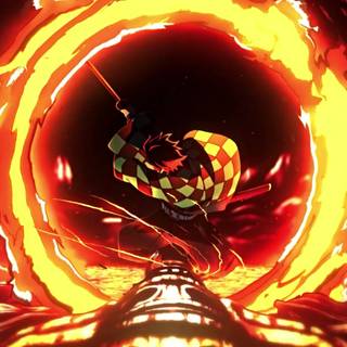 Tanjiro red wallpaper