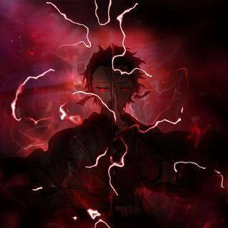 Tanjiro red wallpaper