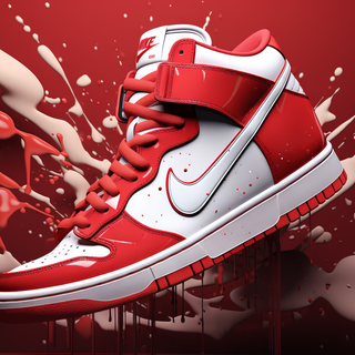 Red Nike shoes wallpaper