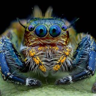 Peacock spider wallpaper