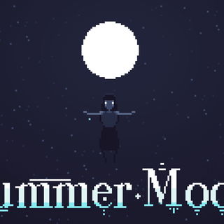 Night summer moon wallpaper