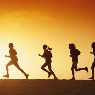 People running wallpaper
