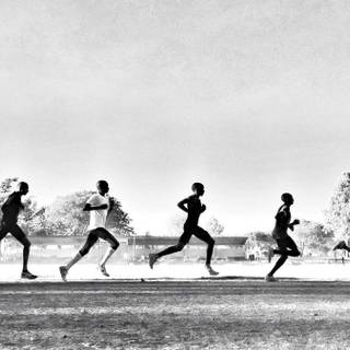 People running wallpaper