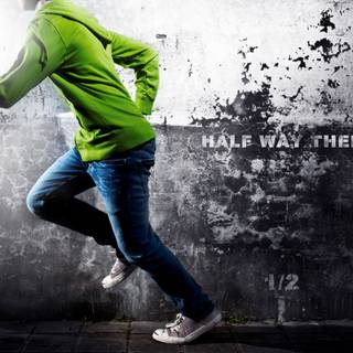 People running wallpaper