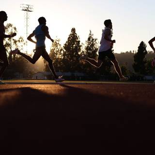 People running wallpaper