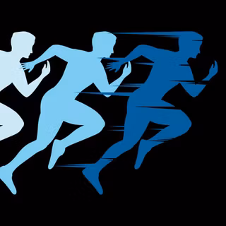 People running wallpaper