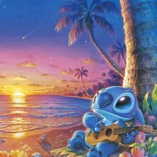 Cute baby Stitch wallpaper