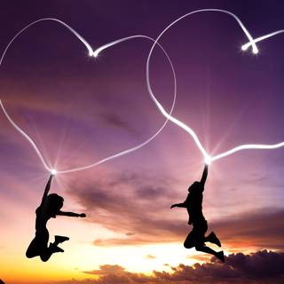 Girl love desktop wallpaper