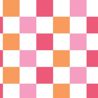 Pink and green checkered wallpaper