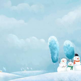 Winter kids wallpaper