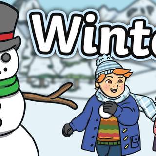 Winter kids wallpaper