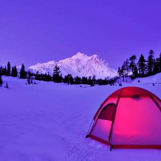 Winter camp wallpaper