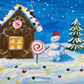 Winter camp wallpaper