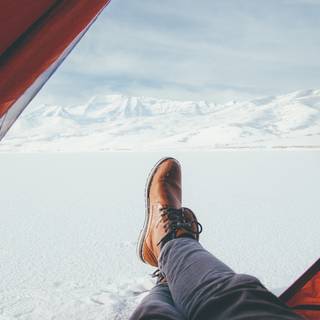 Winter camp wallpaper