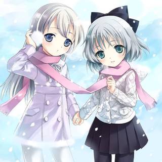 Winter kids wallpaper