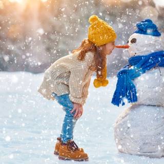 Winter kids wallpaper