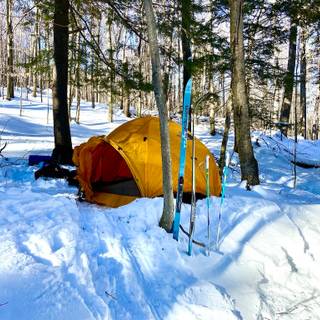 Winter camp wallpaper