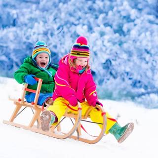 Winter kids wallpaper