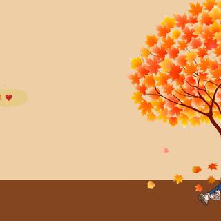 PC autumn dark wallpaper