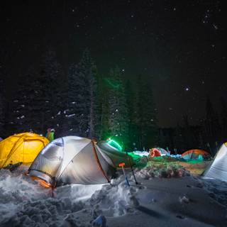 Winter camp wallpaper