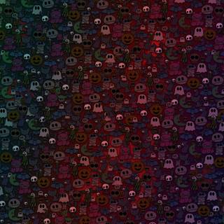 Purple and red Halloween wallpaper